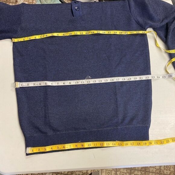 MOUNTAIN‎ EXPEDITIONS, Men’s Blue/Gray Sweater, 1/4 front button, XXL, NWOT - Picture 4 of 10